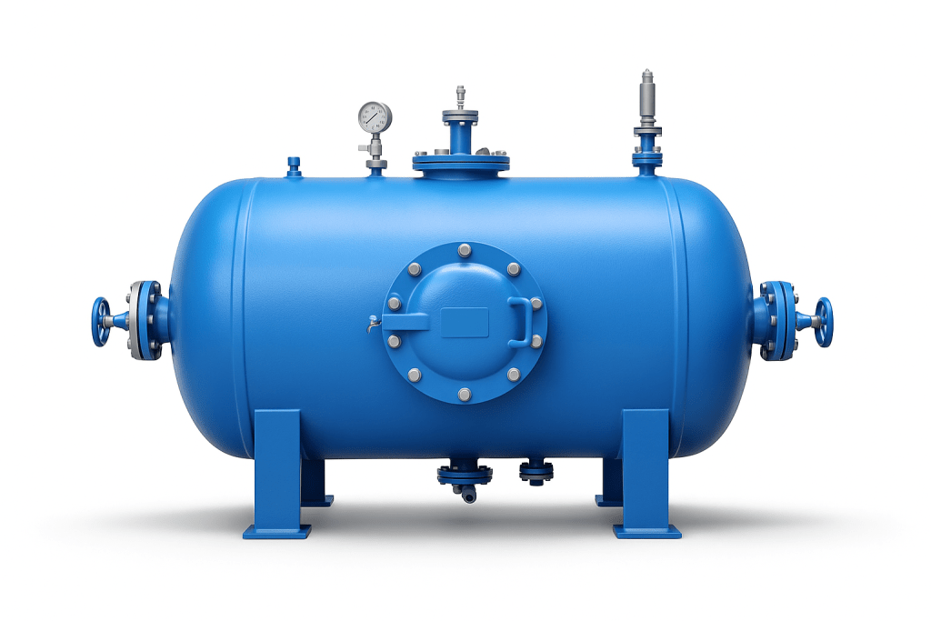 Horizontal Sand Filter With Valves & Gauge